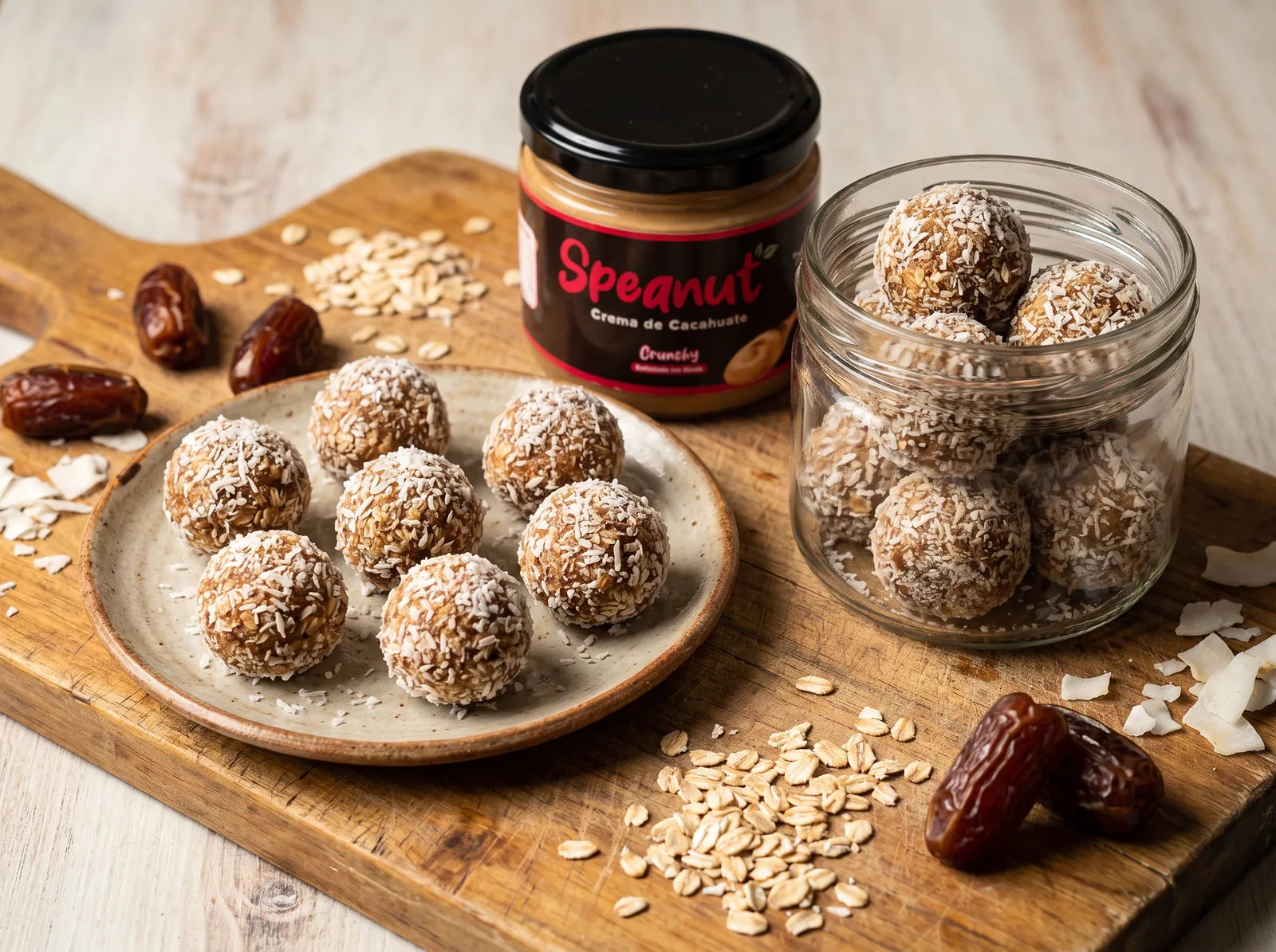 Bolitas energéticas de cacahuate