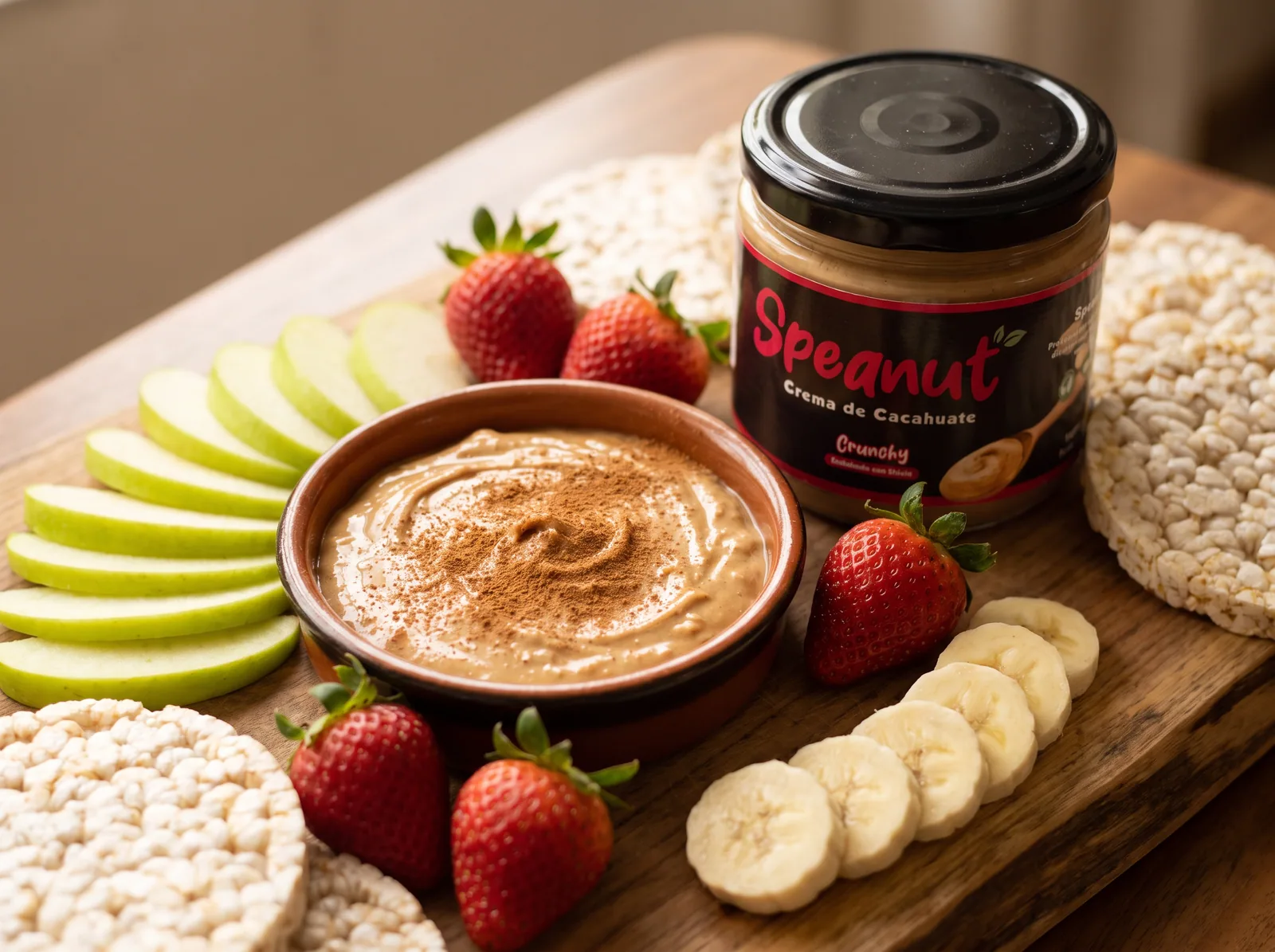Dip de cacahuate y yogur para fruta