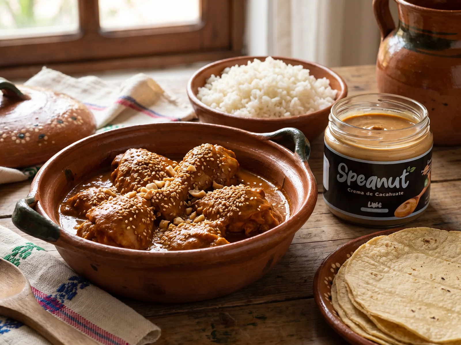 Encacahuatado de pollo