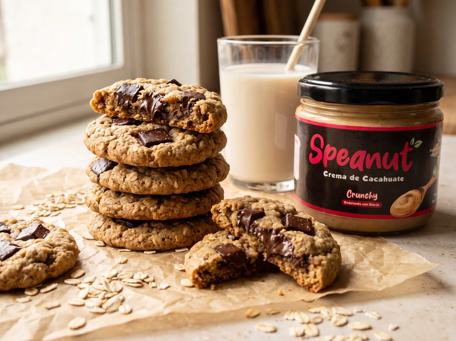 Galletas de avena y cacahuate