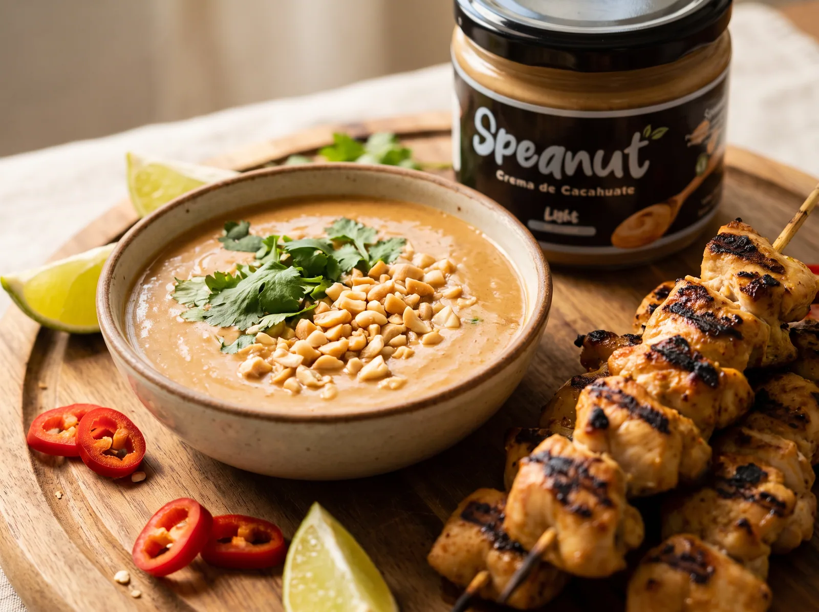 Salsa satay de cacahuate
